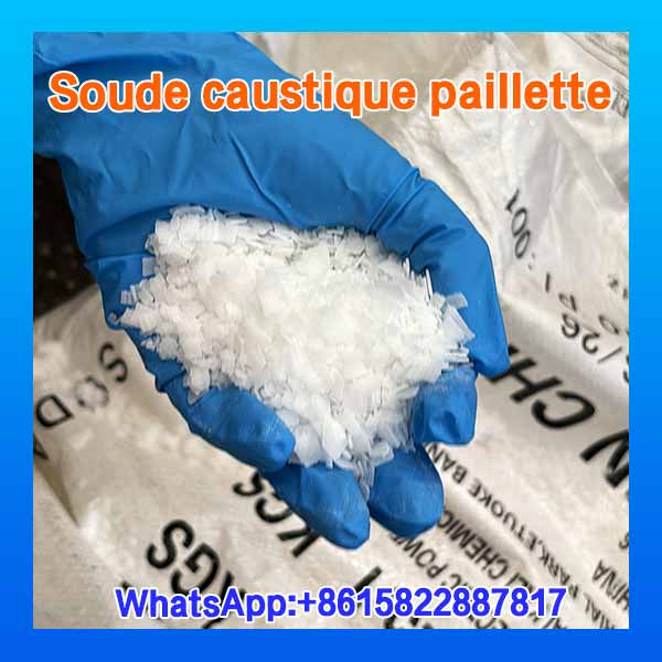 Soude caustique solide 99% en paillettes et en perles de haute pureté