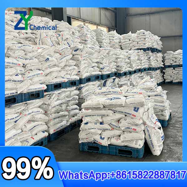 25kg packs of caustic soda in stock