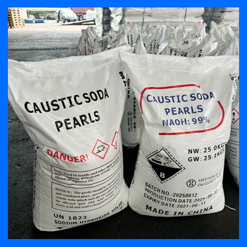 Sac de 25kg de perles de soude caustique en polypropylène étanche anti-humidité